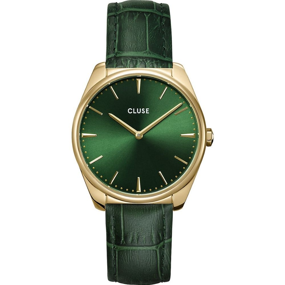 CLUSE | Féroce - Goud/Groen leer